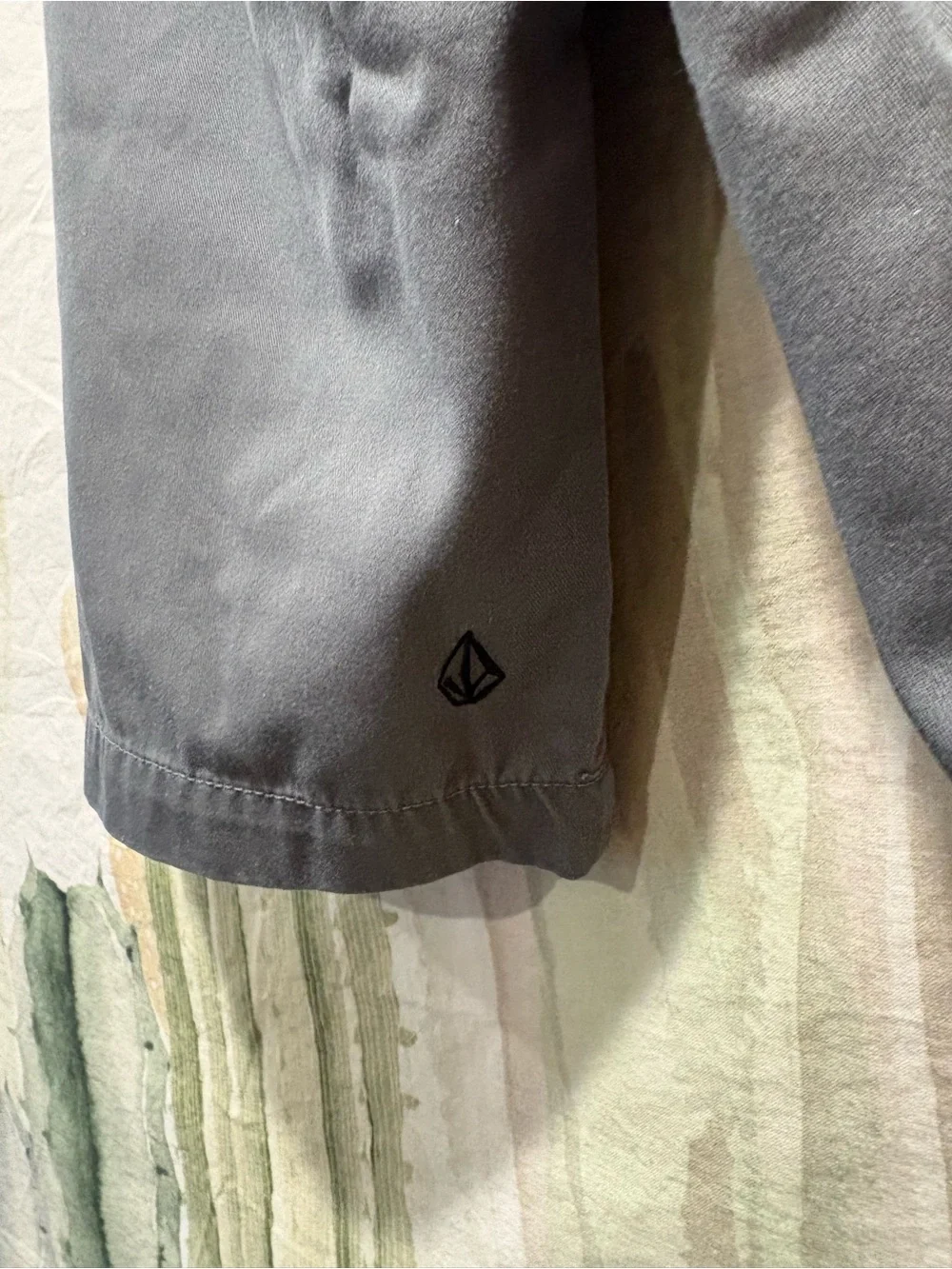 Mens Volcom Gray Flat Friggin Chino Bermuda Shorts 24.5”🌵 32